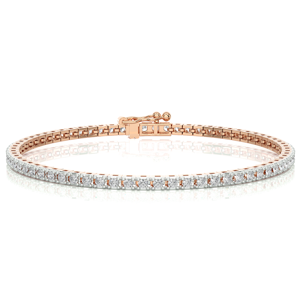 Diamant-Armband Sevilla, Gold 585, 87 Brillanten mit ca. 1 Karat, 18 cm, handgefertigt - Kudia-Shop