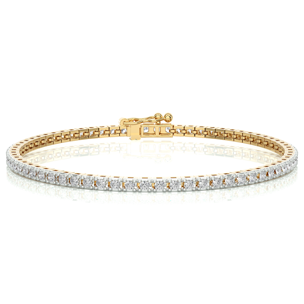 Diamant-Armband Sevilla, Gold 585, 87 Brillanten mit ca. 1 Karat, 18 cm, handgefertigt - Kudia-Shop