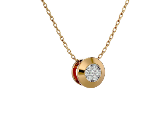 Collier London, 7 weiße Brillanten mit ca. 0,02 Karat, Gold 585, handgefertigt - Kudia-Shop