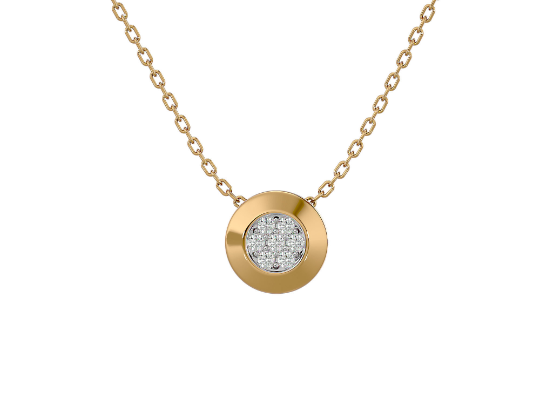 Collier London, 7 weiße Brillanten mit ca. 0,02 Karat, Gold 585, handgefertigt - Kudia-Shop